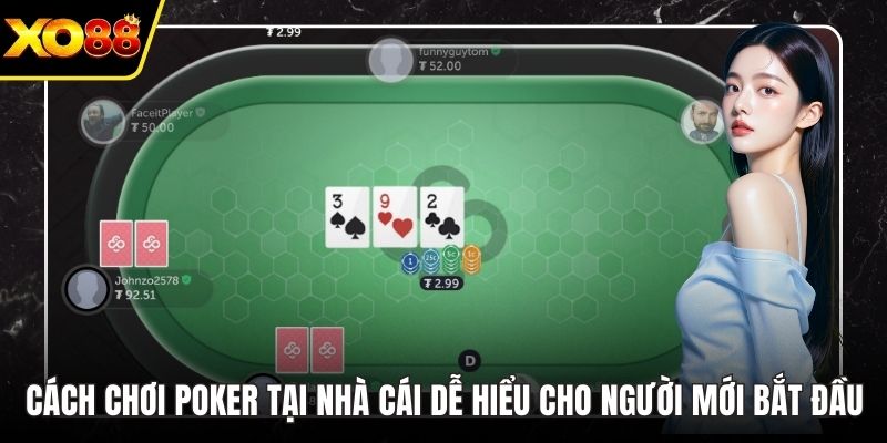 Cách Chơi Poker Tại Nhà Cái Dễ Hiểu Cho Người Mới Bắt Đầu