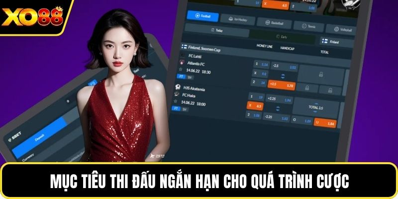 Mục tiêu thi đấu ngắn hạn cho quá trình cược